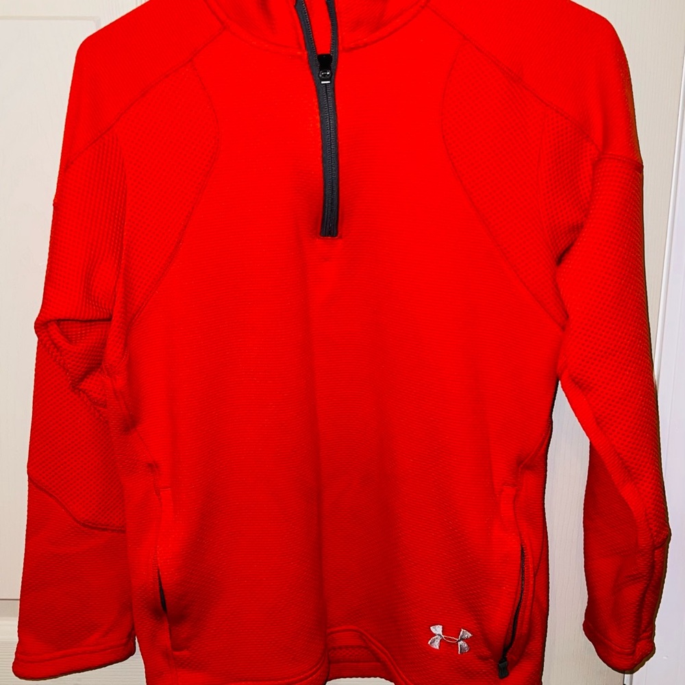 Under Armour Men's Red Long Sleeve Tee